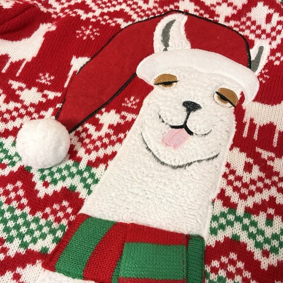 Jolly Sweaters Christmas Sweater Women’s Large Festive Llama 3D Party Holiday - Picture 4 of 8